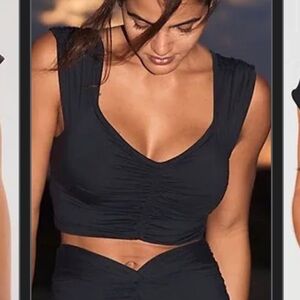 Free People Movement “Breathe Deeper Crop Tank Top”